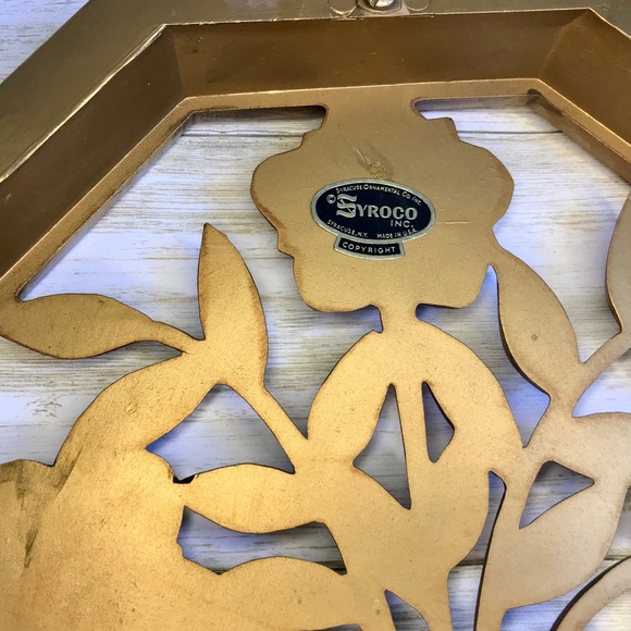 Set of Three Syroco Vintage Ornate Boho Wall Decor - Picture 7 of 12